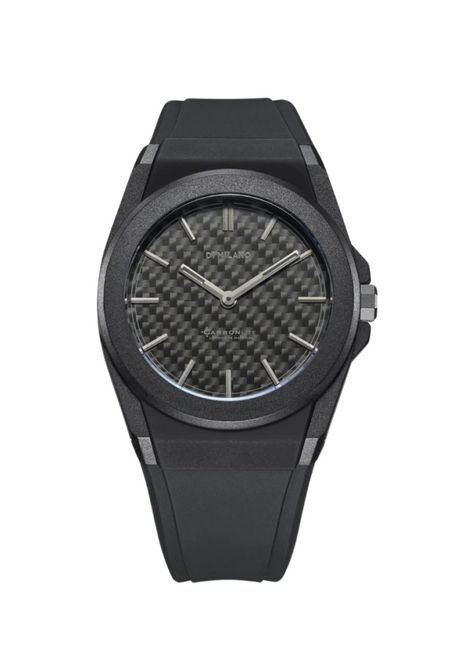 D1 Milano Watch Carbonite 40.5mm In Black