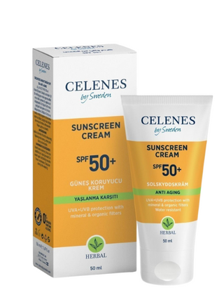 Celenes Sun Screen Anti Aging Cream SPF50+ 50Ml