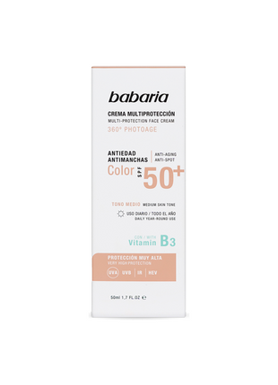 Babaria Multi Protection Photoage Tinted Face Cream SPF50+ 50ml