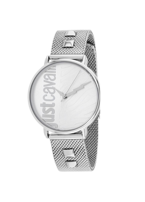 Just Cavalli JC1L077M0055 Zebra Mesh Watch For Women