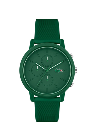 Lacoste 12.12 Green Silicone Chronograph Men's Watch - 2011245