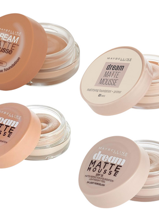 Maybelline Dream Matte Mousse Foundation & Primer Shades