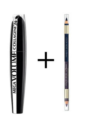 L'Oreal Mega Volume Collagen Mascara + Duo Pencil