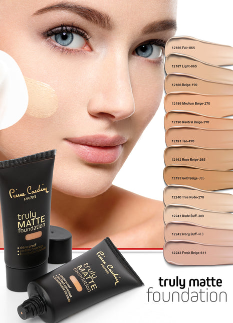 Pierre Cardin Truly Matte Foundation Shades