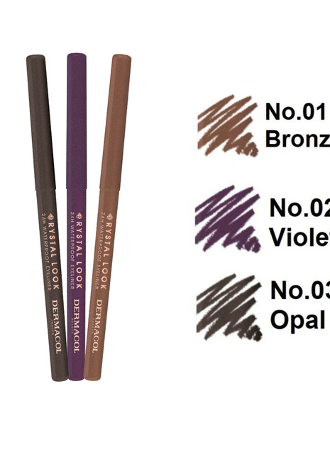 Dermacol Crystal Look Automatic Eyeliner Shades