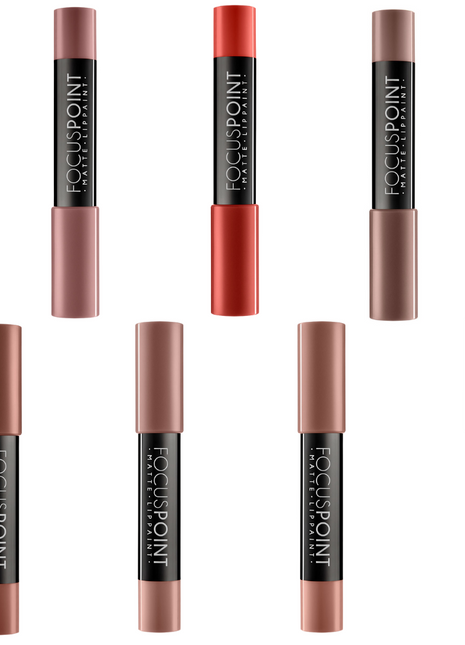 TopFace Focus Point Matte Lip Paint Shades