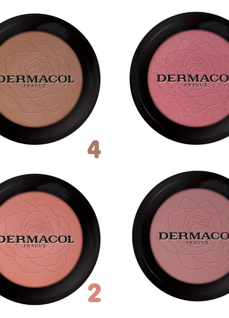 Dermacol Natural Powder Blush Shades