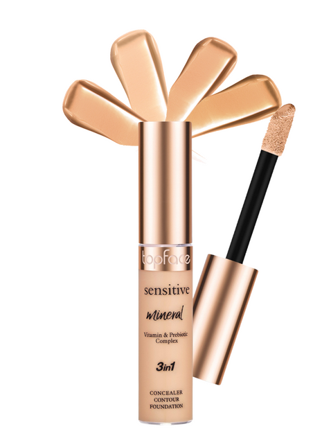 Topface Sensitive Mineral 3in1 Concealer, Contour & Foundation Shades