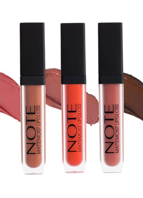 Note Mattemoist Lipgloss Shades