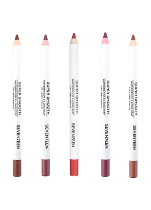 Seventeen Super Smooth Waterproof Lip Liner Pencil Shades