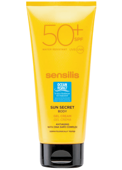 Sensilis Sun Secret Body Gel Cream SPF 50+ Water Resistant