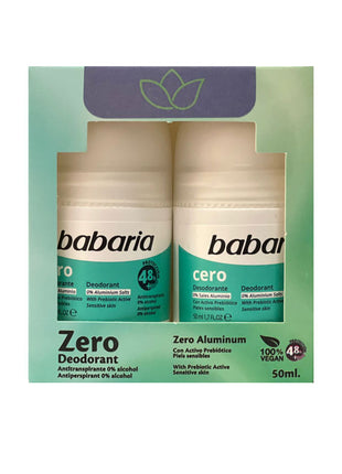 Babaria Zero Roll-On Deodorant Offer 50Ml*2